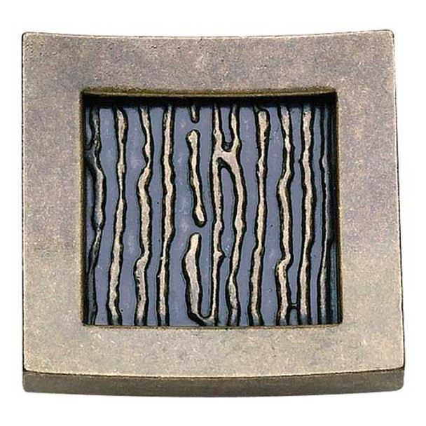 1-1/2" Square Primitive Knob - Burnished Bronze