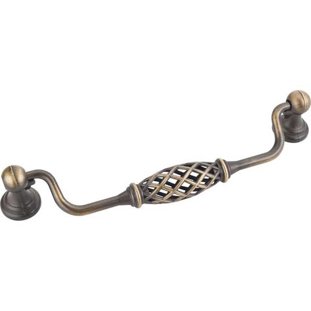 160mm CTC Tuscany Bail Pull - Antique Brushed Satin Brass