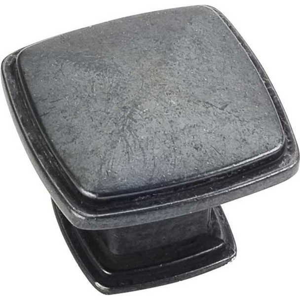 1-3/16" Square Milan Knob - Gun Metal