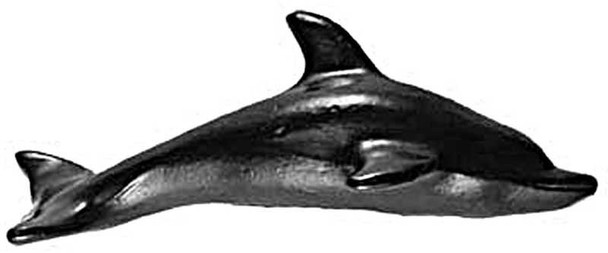 2-1/4" Dolphin Knob - Black