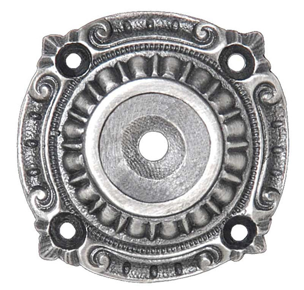 1-1/2" Dia. Queensway Backplate - Antique Pewter
