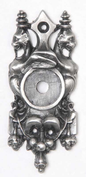 2-3/4" Griffin Backplate - Antique Pewter