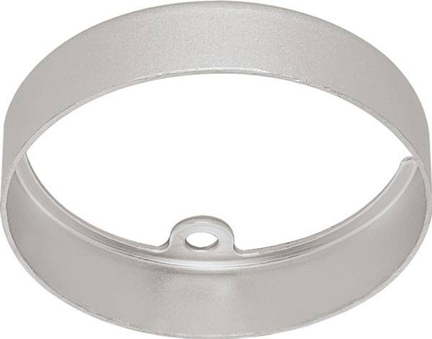 LOOX LED, 24V, 3010, surface mounted ring, round, aluminum, silver anodized