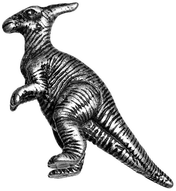 2" Lophostropheus Dinosaur Knob - Pewter
