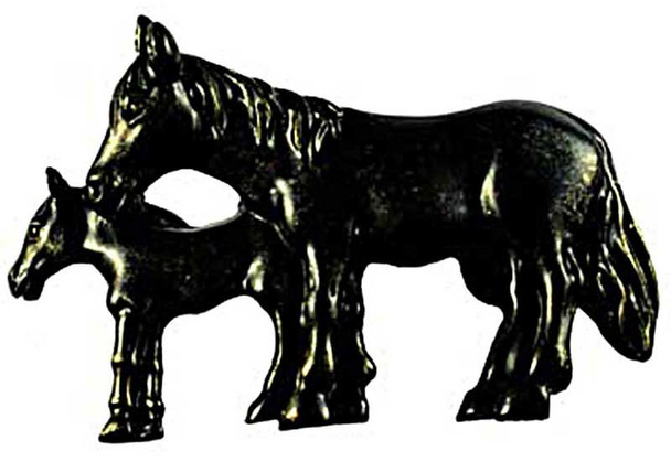 2" CTC Mare and Foal Pull - Bronzed Black