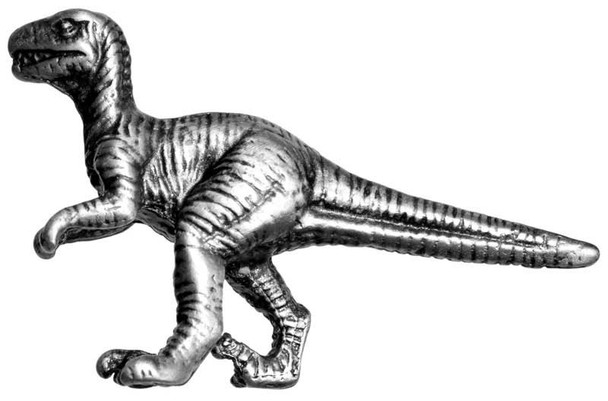 2-3/8" Tyrannosaurus Rex Dinosaur Knob  - Pewter
