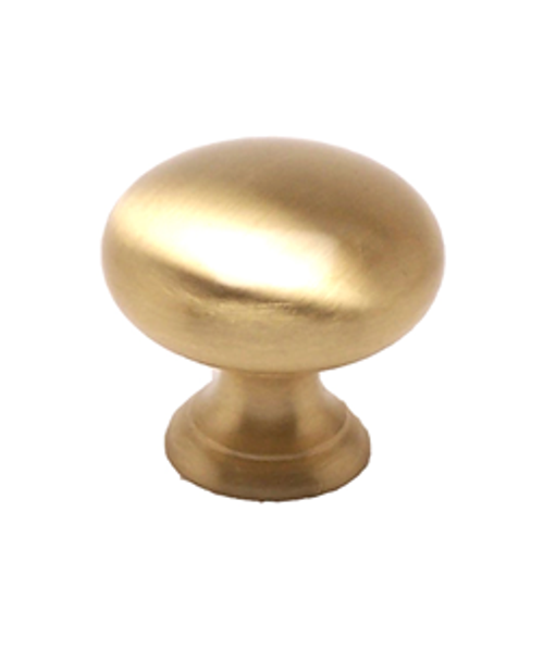 1-1/4" Dia. Knob - Brushed Brass