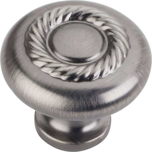 1-1/4" Dia. Lenoir Round Knob - Brushed Pewter