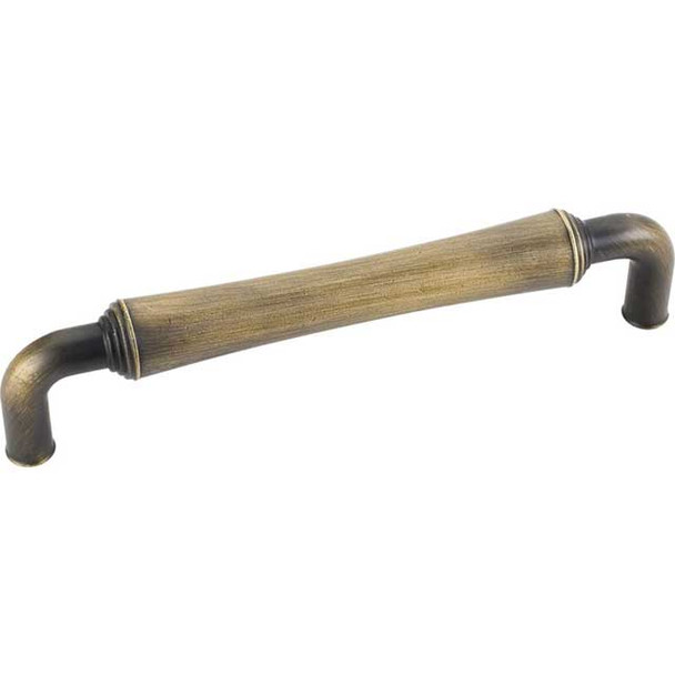 128mm CTC Bremen Barrel Pull - Antique Brushed Satin Brass