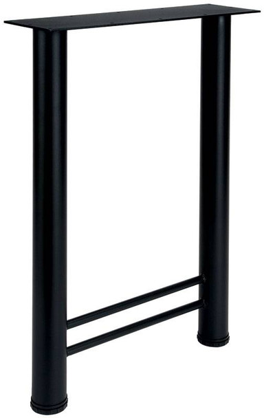 H-Leg, steel, black textured, 450mm x 698mm