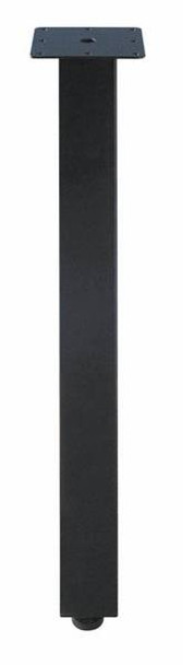 Square Leg, steel, black textured, 710mm