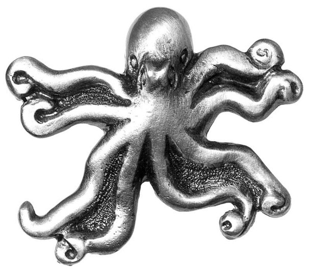 1-7/8" Octopus Knob - Pewter