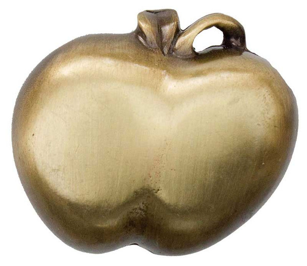 2-1/4" Apple Knob - Antique Brass