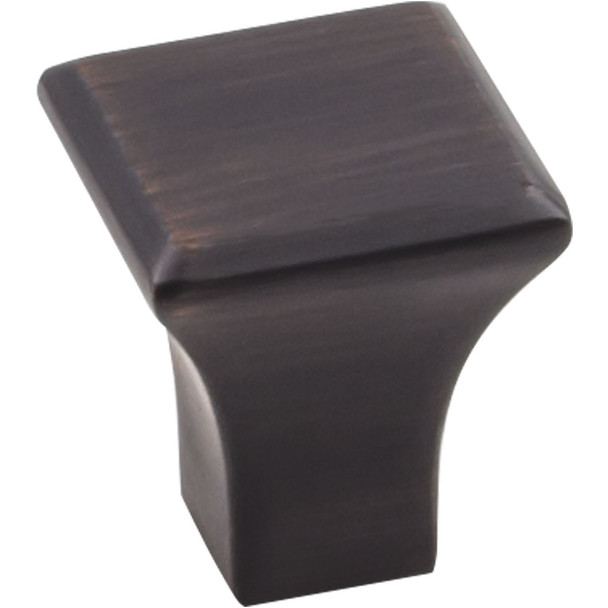 7/8" Square Marlo Knob - Brushed Oil Rubbed Bronze