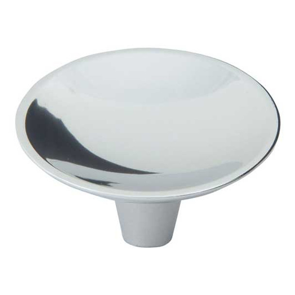 2" Dia. Round Dap Knob - Polished Chrome