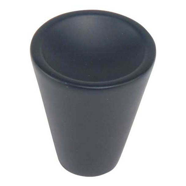 1" Dia. Round Dap Cone Knob - Matte Black