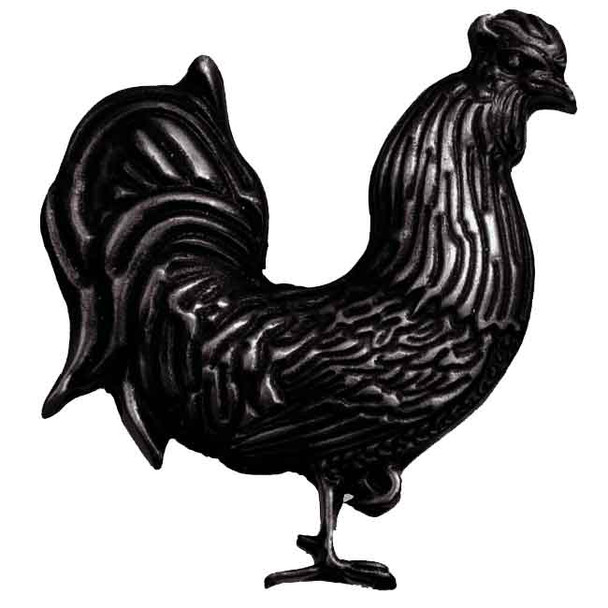 2" Rooster Right Facing Knob - Oil Rubbed Bronze