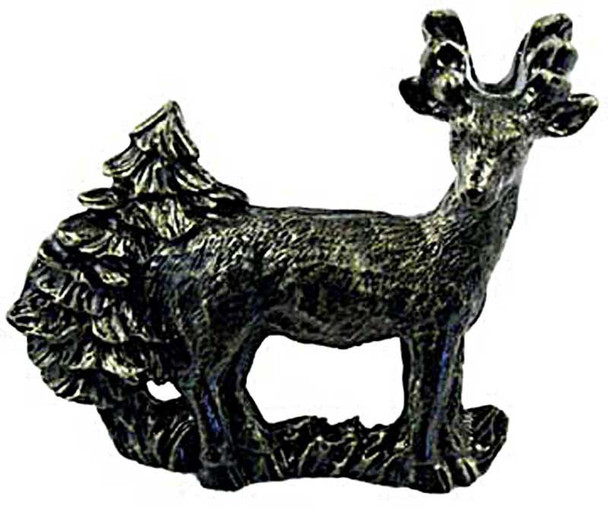 2" CTC Standing Deer Pull - Bronzed Black