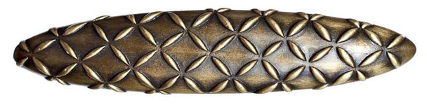 3" CTC Textured Diamondback Pull - Antique Brass