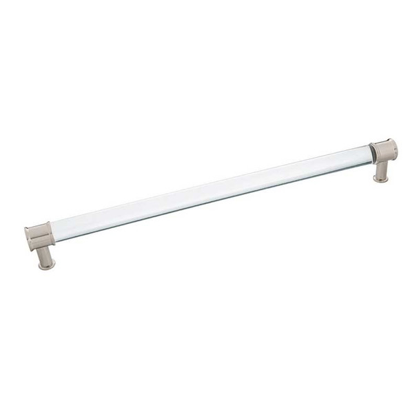 12" CTC Midway Appliance Pull - Crysacrylic with Satin Nickel