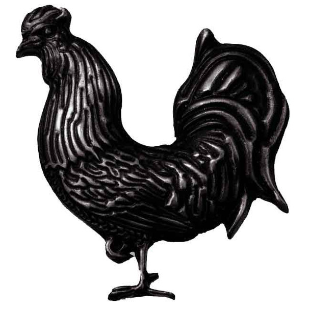 2" Rooster Left Facing Knob - Oil Rubbed Bronze