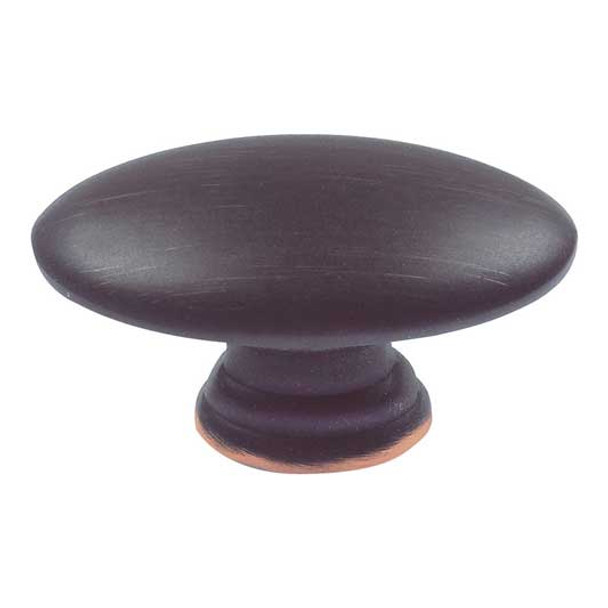 1-1/2" Oval Small Egg Knob - Venetian Bronze