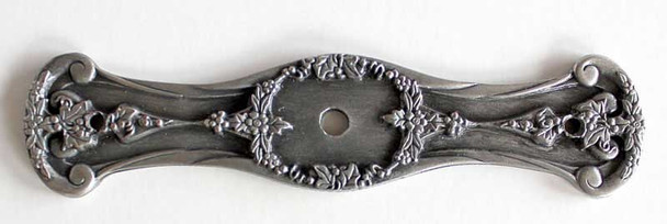 4" Fruit of the Vine Backplate - Antique Pewter