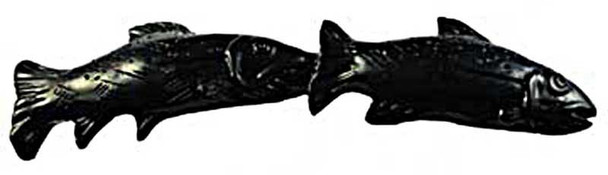 3" CTC Fish Pair Pull - Black