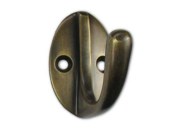 1-3/4" Oval Back Rounded Hook