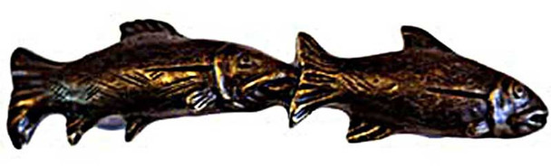 3" CTC Fish Pair Pull - Bronzed Black