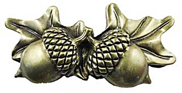 3" CTC Acorn Pull - Antique Brass