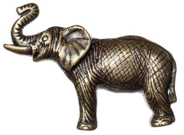 2-1/4" Elephant Knob - Antique Brass