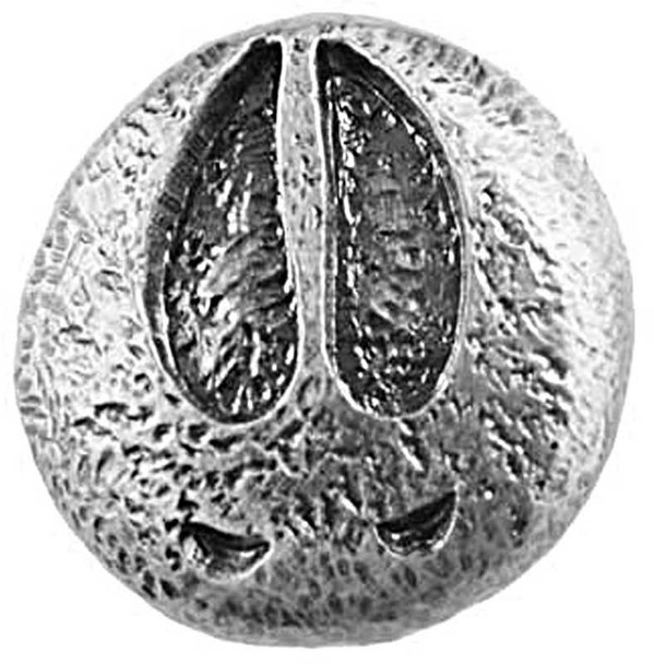 1-1/2" Dia. Round Big Game Track Knob - Pewter