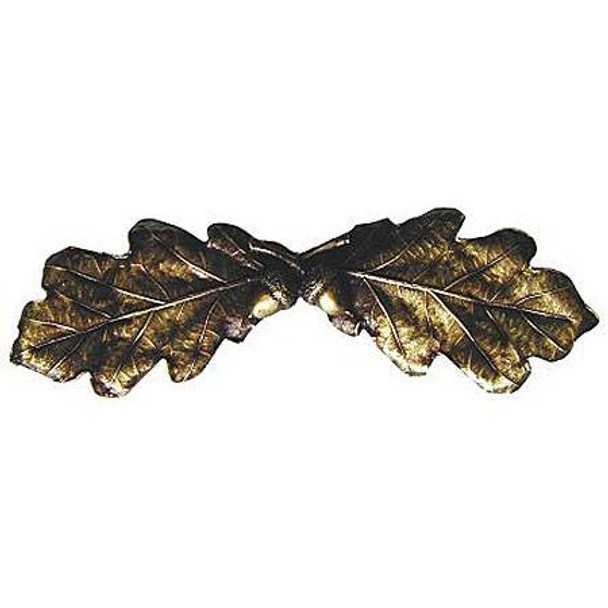 3" CTC Oak Leaf Pull - Antique Brass