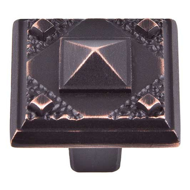 1-1/4" Square CA Craftsman Knob - Venetian Bronze