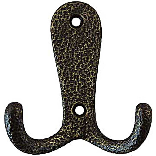3" Universal Double Hook - Bronzed Black