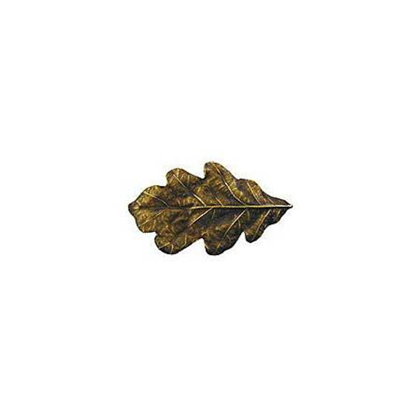 2-1/4" Oak Leaf Knob - Antique Brass