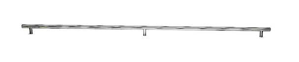 30-1/4" CTC 3 Post Solid Bar Pull - Brushed Stainless Steel