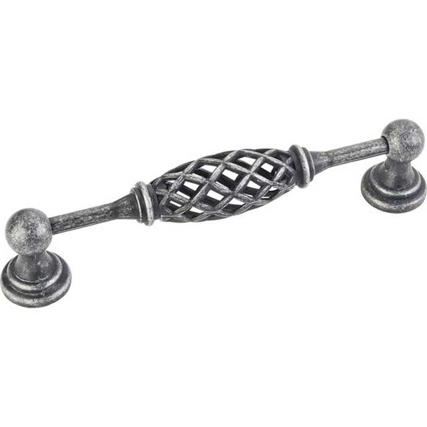 128mm CTC Tuscany Pull - Distressed Antique Silver