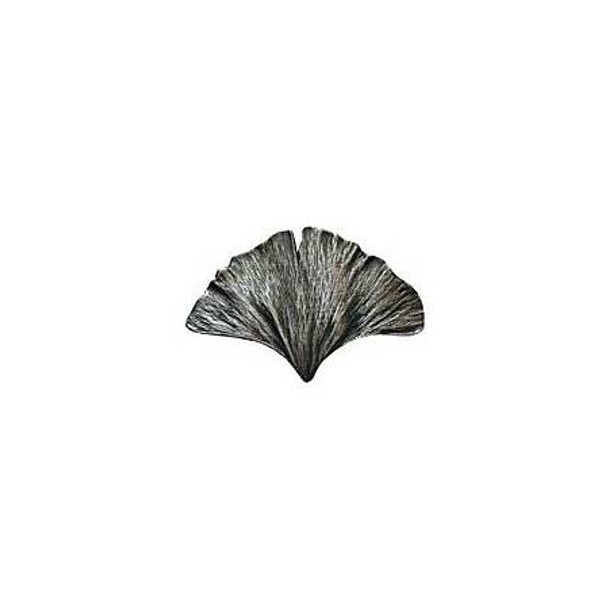 2-1/8" Ginkgo Leaf Knob - Antique Pewter