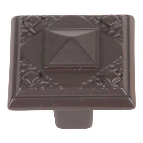 1-1/4" Square CA Craftsman Knob - Aged Bronze
