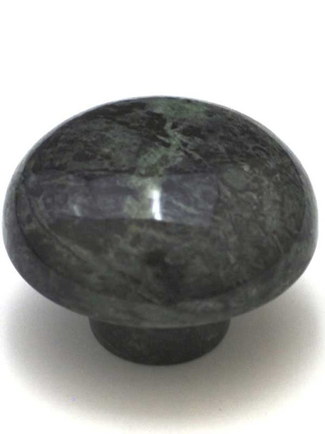 1-5/8" Dia. Round Mushroom Marble Cabinet Knob - Green