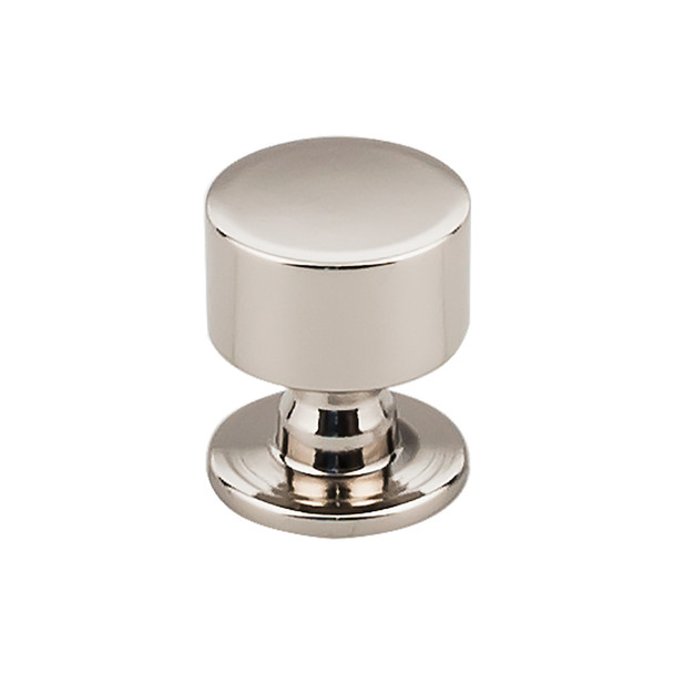 1-1/8" Dia. Lily Round Knob - Polished Nickel