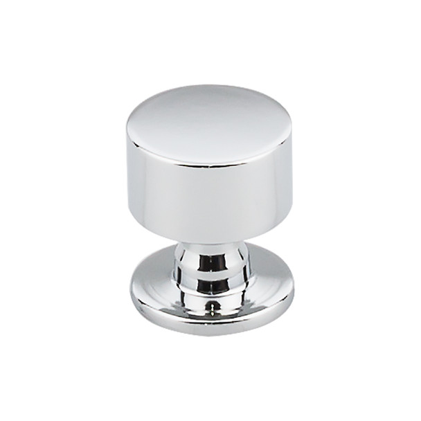 1-1/8" Dia. Lily Round Knob - Polished Chrome