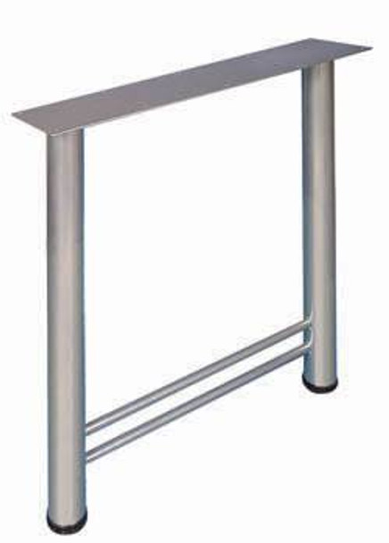 H-Leg, steel, black textured, 610mm x 698mm