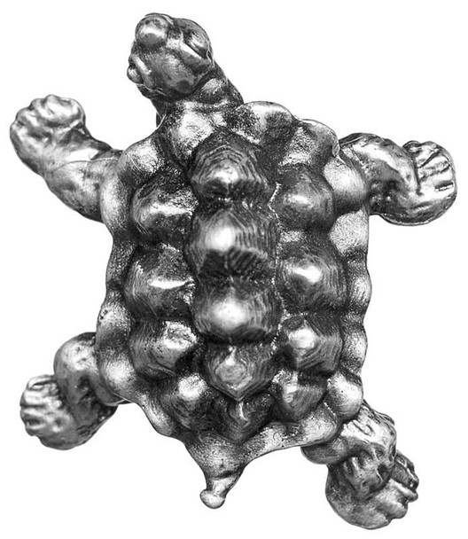 1-3/4" Turtle Knob - Pewter