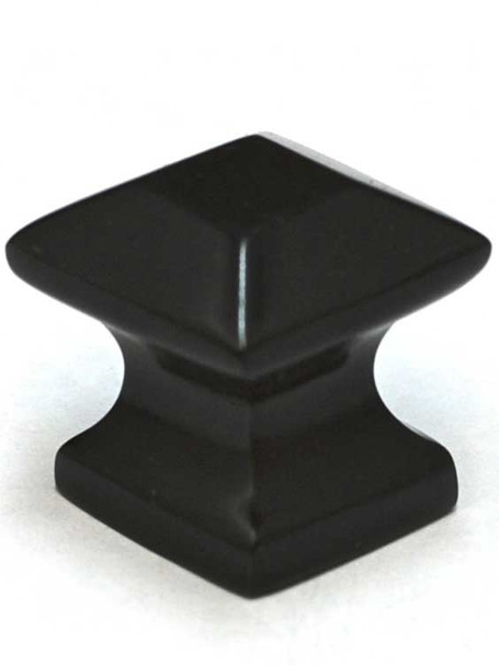 3/4" Square Mission Vintage Brass Knob - Oil Rubbed Bronze