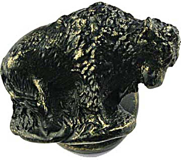 1-1/2" Buffalo Left Knob - Bronzed Black