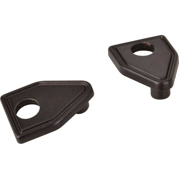 3" - 96mm Transition Triangular Pull Escutcheon - Brushed Oil Rubbed Bronze