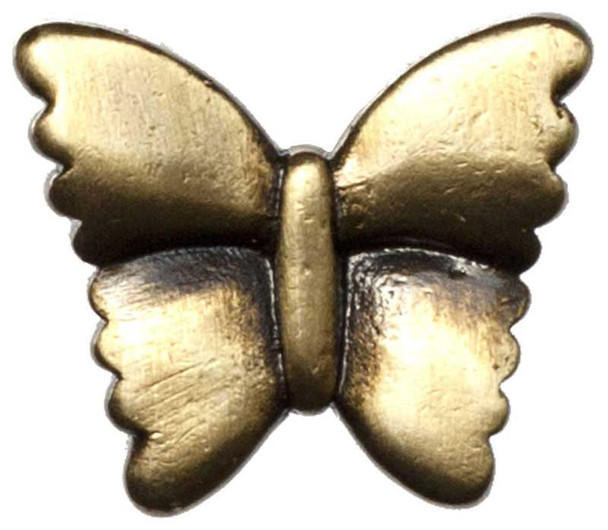 1-1/4" Large Butterfly Knob - Antique Brass